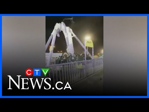 YouTube video thumbnail: Amusement Park Ride Snaps in Half in Saudi Arabia