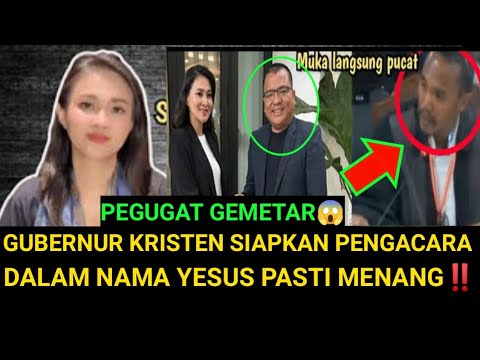 GUBERNUR WANITA KRISTEN SIAPKAN PENGACARA DALAN YESUS PASTI MENANG‼️