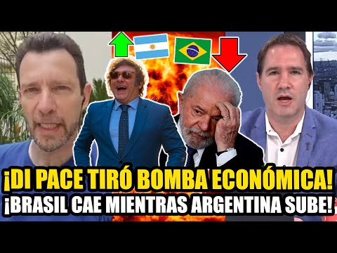 DI PACE TIRÓ BOMBA ECONÓMICA ¡BRASIL DE LULA SE DERRUMBA MIENTRAS LA ARGENTINA DE MILEI CRECE!