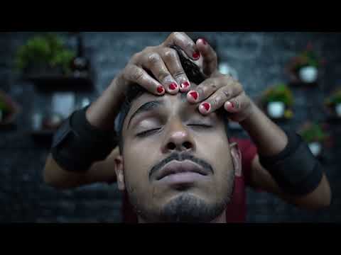 Calming Forehead Taps: ASMR Forehead Taps for Anxiety Relief | Female Barber's Gentle Scalp Massage