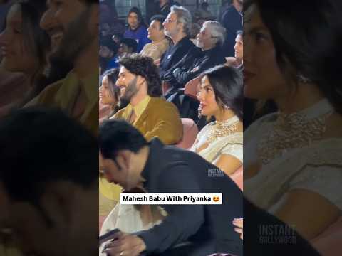 Mahesh Babu & Priyanka Chopra seen together at the #Varanasi Movie event! 🔥🔥
