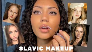BROWN GIRL TRIES SLAVIC MAKEUP - Makeup Around the World (episode 6)