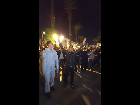 مباشرة من أمام البرلمان بالرباط.. احاجاجات الجيل Z تتزامن بوقفة تضامنية مع الشعــ ب الفلســ طيني