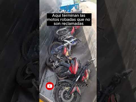 AQUI TERMINAN LAS MOTOS QUE NO SON RECLAMADAS #motorcycle #bike #biker #rider #viralvideo