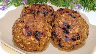 GALLETAS DE AVENA SIN AZUCAR 4 INGRED Y SIN HORNO!