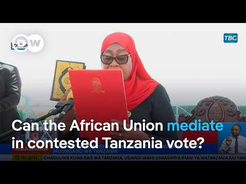 YouTube video thumbnail: Hassan Sworn in as Tanzania's President Despite Fierce Opposition and Protests