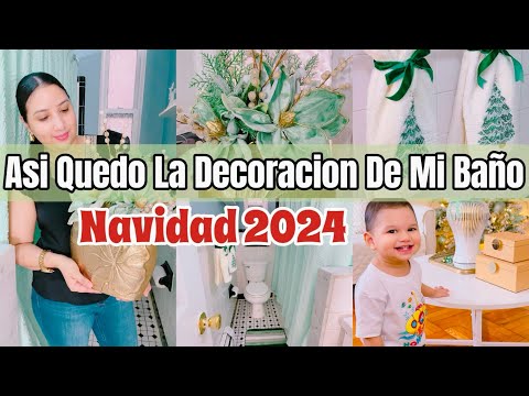 DECOREMOS EL BAÑO PARA NAVIDAD/DECORACION BAÑO PEQUEÑO/NAVIDAD 2024