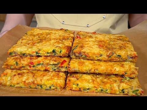 Ein Zucchini-Meisterwerk, besser als Pizza! Reiben Sie einfach 2 Zucchini! Einfach lecker!