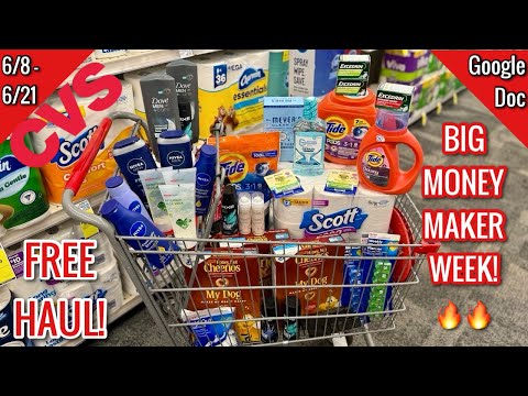 CVS Free & Cheap Coupon Deals & Haul |6/8 - 6/21| BIG MONEY MAKER WEEK! 🙌🏾|  Learn CVS Couponing