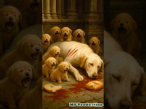 She died just for bread for feeding her kids #ai #dog #ytshorts