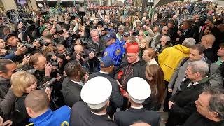 NYC Mayor Eric Adams Greets Cardinal Dolan at St. Patrick's Cathedral @ 2023 St Patrick's Day Parade