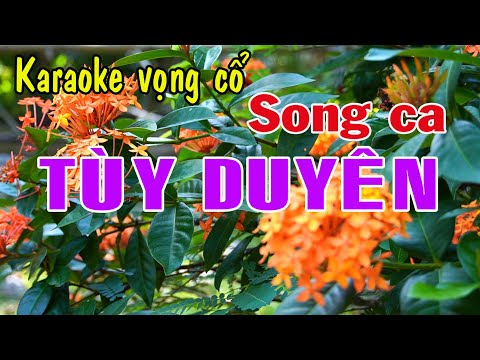 Karaoke Liên khúc lý TÙY DUYÊN – SONG CA [T/g Thầy Thanh Vân]