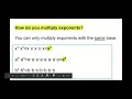 Mastering Multiplying and Dividing Exponents