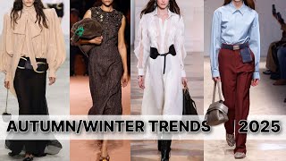 Autumn/Winter 2025 Fashion Trends That Will Take Over Next Season