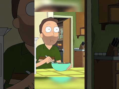 Jerry's breakfast was stolen🍽️#rickandmorty