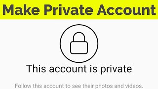 How To Make Instagram Account Private @Howfinity #how #instagram
