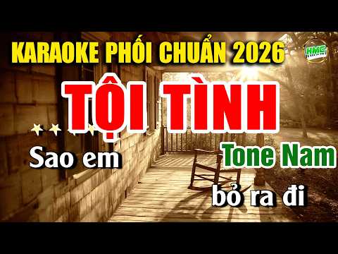 Tội Tình Karaoke Nhạc Sống Bolero Tone Nam Cực Hay Và Dễ Hát – Nhạc Sống Minh Công