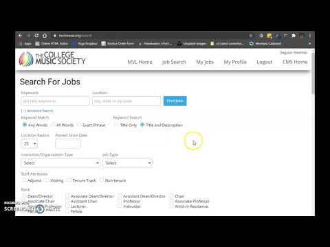 Music Job Vacancy Jobs Ecityworks