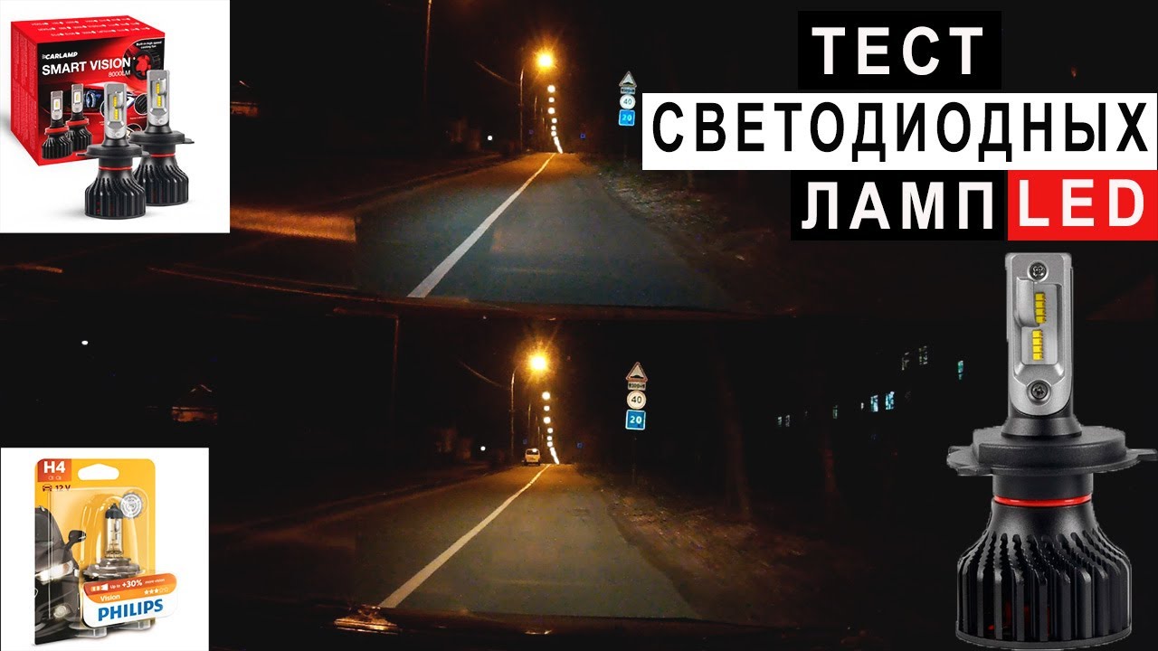 Тест Светодиодных ламп LED