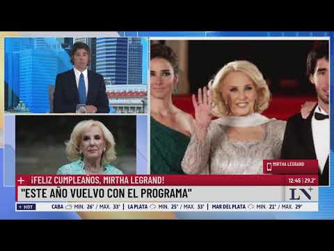 Hablamos con Mirtha Legrand en el día de su cumpleaños: "Me gusta lo que hago y me hace feliz"