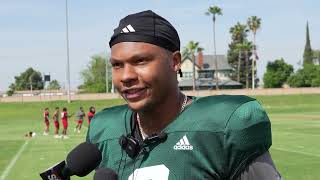 Spring Football Practice #3: OC Josh Davis, Khristian Martin