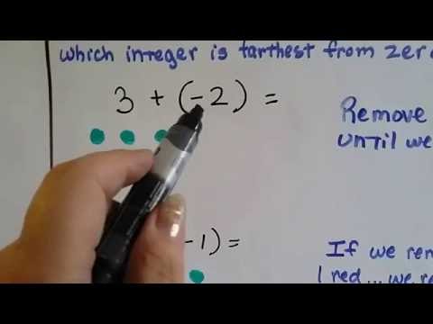 Grade 7 Math #1.2a, Adding Integers with different...