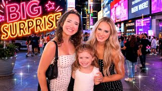 The BIGGEST surprise EVER in NYC 😱✨🗽 Travel with us (Day 1) #vacation #vlog #newyork #adventure