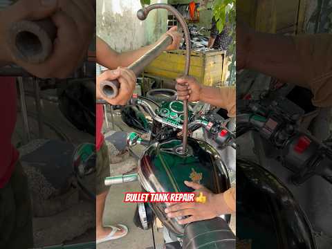 Bullet Tank repair 👍💯 #stbikemodified #youtubeshorts #shortvideo #shortfeed