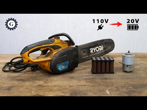 Cord to Cordless Chainsaw Conversion | RYOBI CS-2501