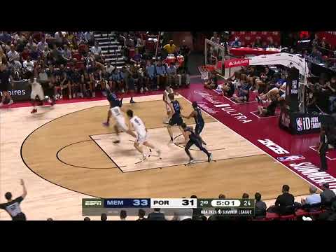 Sidy Cissoko Highlights | Portland Trail Blazers 86, Memphis Grizzlies 96 | July 12, 2025