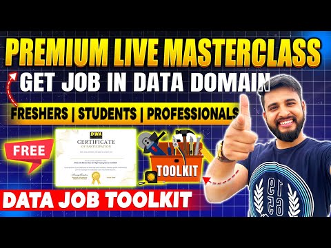 🔥Masterclass to Crack Data Jobs in 2025 | ₹9,195 Bonus for FREE🚨 Limited Seats!