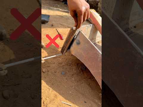 Amazing skills for close hole with welding #shorts #welding #skills