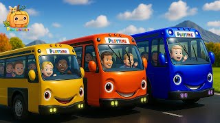 Wheels On The Bus + 1 Hour of Non-Stop Rhymes for Kids 🚍🎉😍