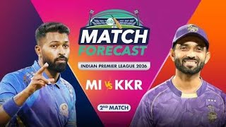 Ipl 2026 2nd T20Match Mumbai Indians vs Kolkata knight Riders Today Match Prediction 