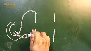 Turn 4 Line into a Cute Elephant | How To Draw an Elephant Very Easily By Using Line | Step By Step