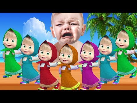 Learn Colors With Masha and The Bear for Children Finger Family song Nursery Rhymes