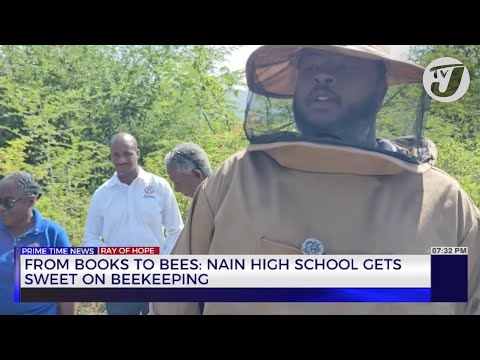 YouTube video thumbnail:  From Books to Bees: Nain High School Gets Sweet on Beekeeping