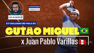 LIVE ALEMZÃO | GUTÃO MIGUEL x Juan Varillas | ATP Challenger São Paulo R1 (sem transmissão)
