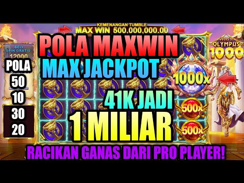 MAX J4CKPOT 1 MILIAR‼️POLA GACOR OLMPUS HARI INI ✅️ SLOT GACOR HARI INI ‼️POLA SLOT GACOR HARI INI