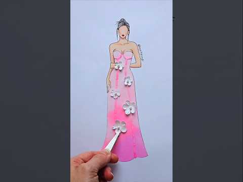 Spring inspired dress 🌸 #Art #artwork #artist #paint #painting #fashion #design #satisfying #style