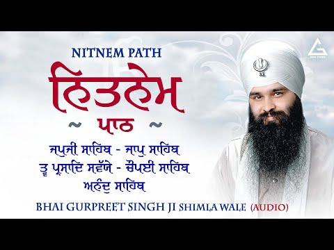 Nitnem Path (5 Baniya) - Japji Sahib - Rehras Sahib - Daily Nitnem Bani - Bhai Gurpreet Singh Ji