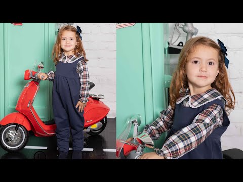 Blusa con cuello. REVISTA PATRONES INFANTILES nº 27