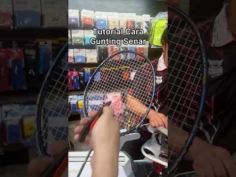 Tutorial Gunting Senar Raket Badminton ala Ginting #anthonysinisukaginting #badmintonindonesia