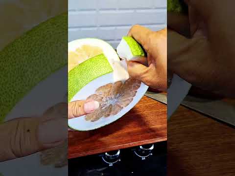 แกะส้มโอยังไงให้ได้เนื้อสวยไม่เลอะเทอะ #เมนูง่ายๆ #cooking #recipe #เมนูเจ