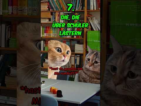 14 Arten von Lehrern im Lehrerzimmer Schüler #katzenvideos #lehrer #katze #schule #shorts