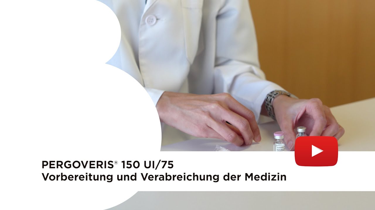 Pergoveris® 150 ui/75: Vorbereitung und Verabreichung der Medizin
