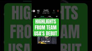 what did you think of Team USA's debut against the Giants? #mlb #wbc #baseball #sports #usa