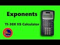 Calculating Exponents on TI-30X IIS