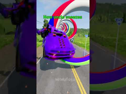 How family sneezes 😂 #shorts #beamng