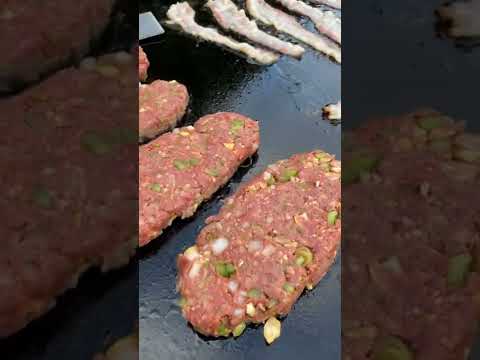 Long meatloaf burgers w/ cashews. It’s for sure a delicious and different way to make juicy meatloaf